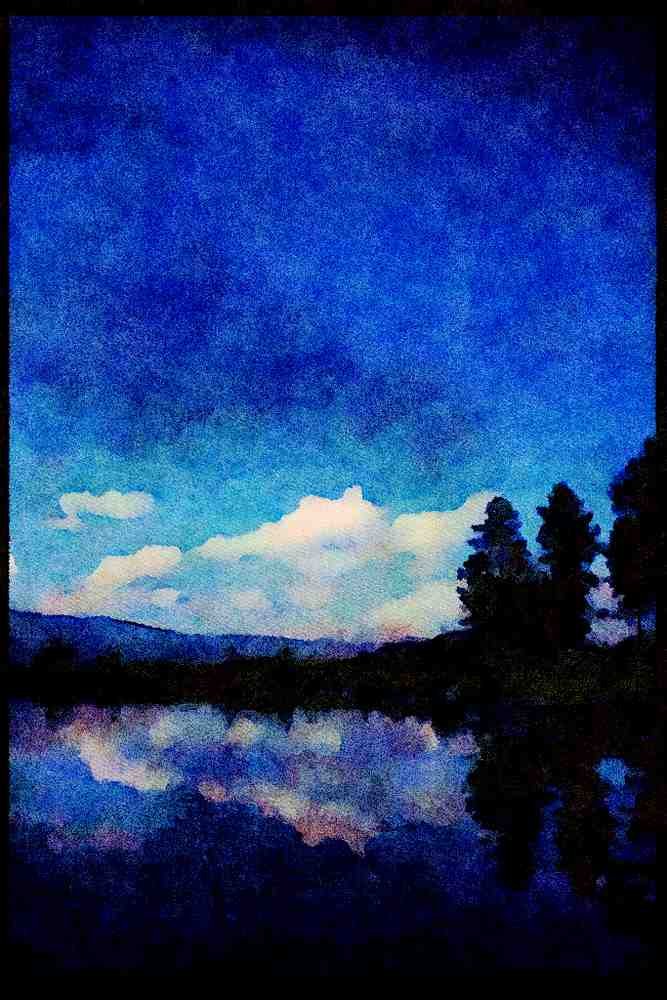 Lakes and rivers 026052 Small Boat Docks, Reflected A4 Limited Edition Watercolour Print