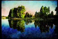 Lakes and rivers 026053 Lakeside Park Walking Trail A4 Limited Edition Watercolour Print