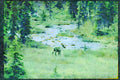 Lakes and rivers 026065 Caribou By River A4 Limited Edition Watercolour Print