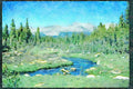 Lakes and rivers 026066 Mountain Stream Through Boulder Field A4 Limited Edition Watercolour Print