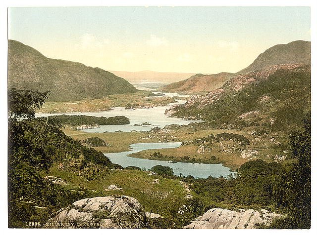Lakes from Kenmare Road Killarney County Kerry Vintage A4 Photo Print