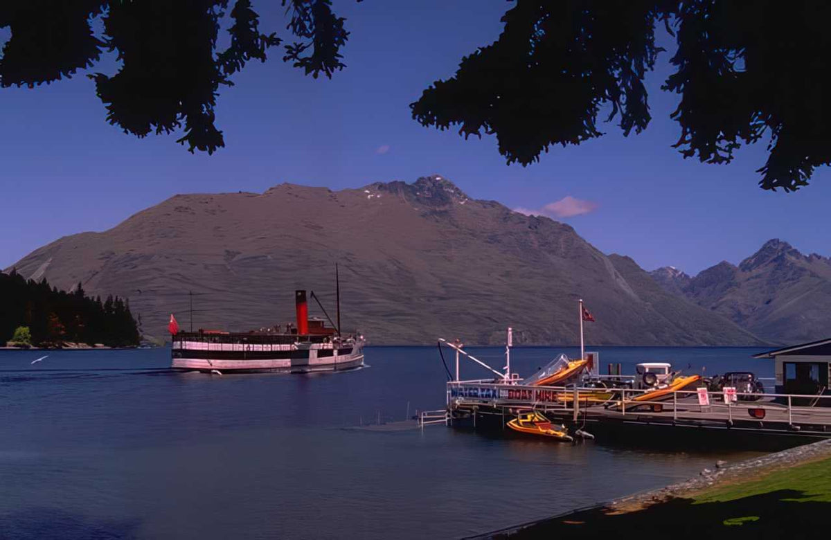 Lakewakatipu Earnscross Boats A4 Photo Print