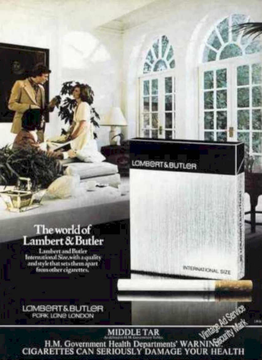 Lambert Butler Cigarettes Vintage Retro Advert Ads A4 Photo Print