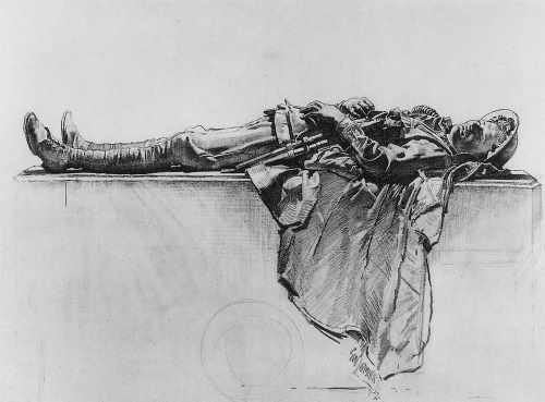 Lambert Recumbent Figure Of A Soldier A4 Photo Print