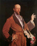 Lambert Self Portrait With Gladioli A4 Photo Print