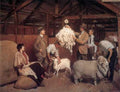 Lambert Weighing The Fleece A4 Photo Print