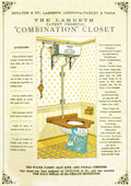 Lambeth Closet Toilet Vintage Retro Advert Poster A4 Photo Print