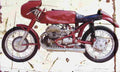 Lambretta 250 GPRacer 1953 Aged Vintage A4 Photo Print