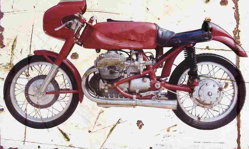 Lambretta 250 GPRacer 1953 Aged Vintage A4 Photo Print