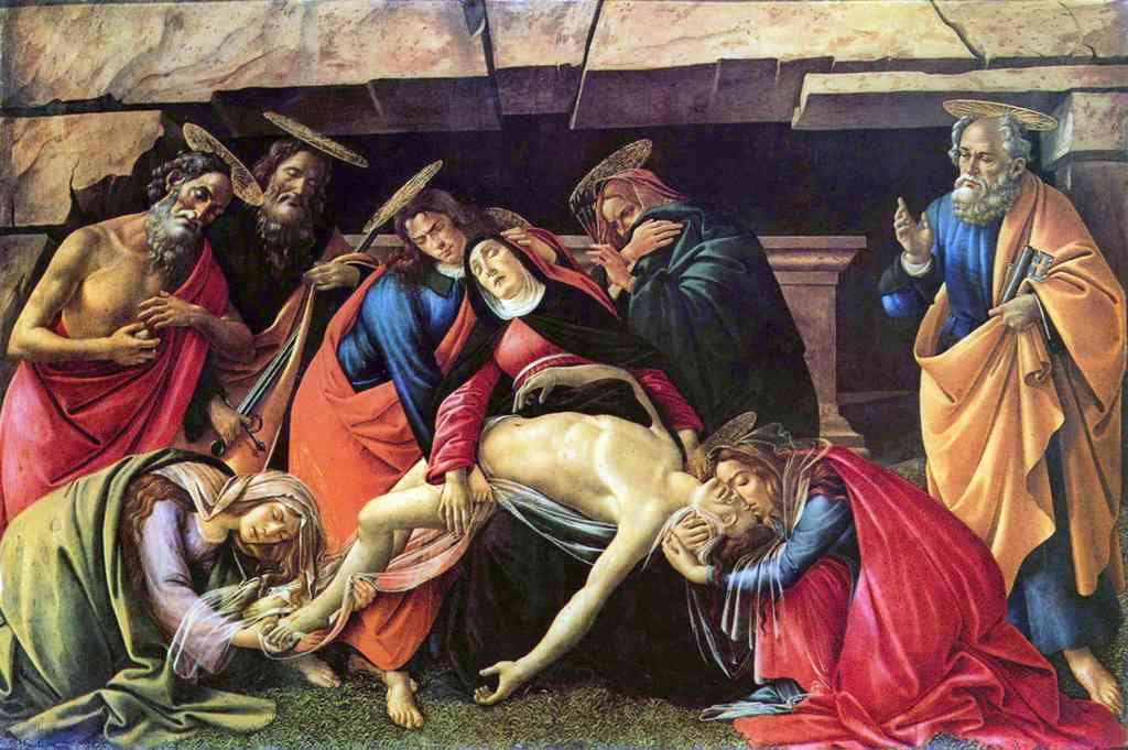 Lamentation Of Christ 2 Botticelli A4 Photo Print