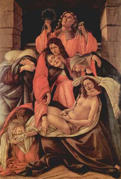 Lamentation of Christ 1 by Botticelli A4 Photo Print