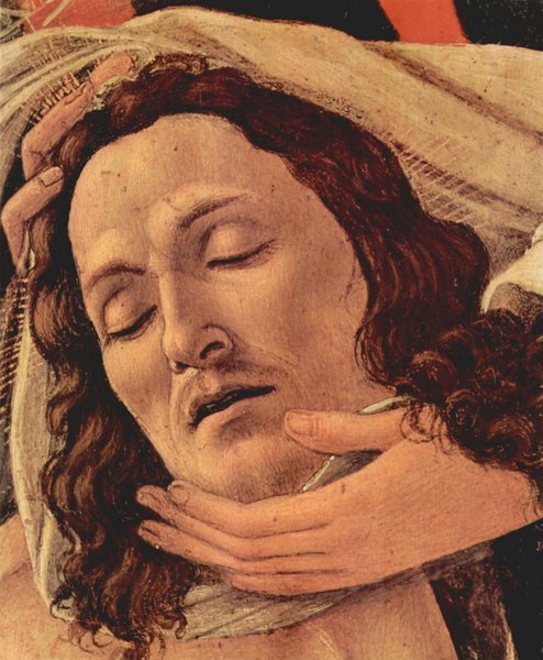 Lamentation of Christ Detail Botticelli A4 Photo Print
