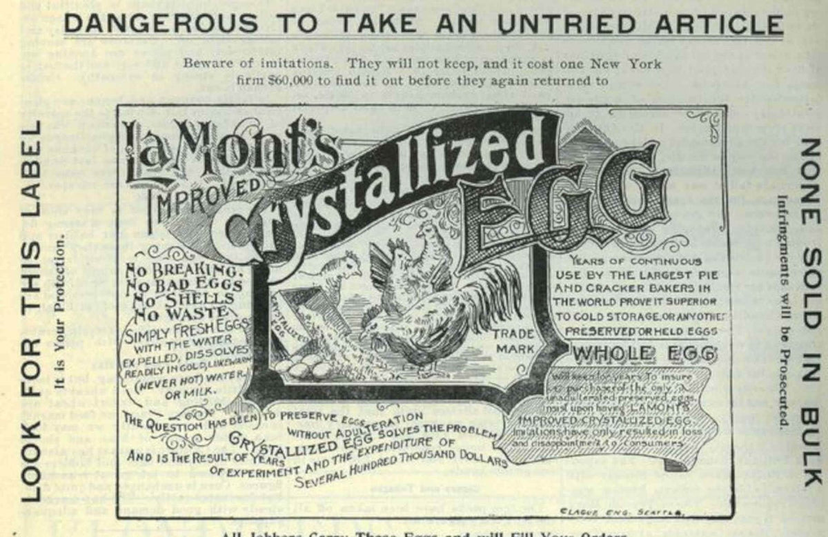 Lamonts Crystallized Egg Vintage Retro Advert Poster A4 Photo Print