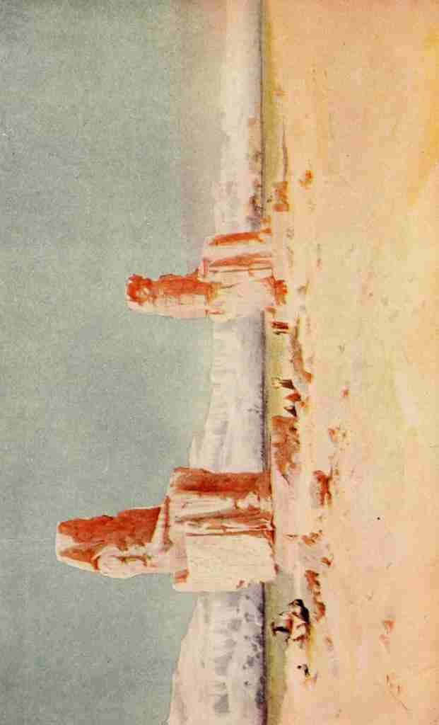 Lamplough Augustus Osborne 1877 1930 Egypt 1910 The Colossi of Memnon A4 Photo Print