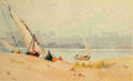 Lamplough Augustus Osborne 1877 1930 Egypt & how to see it 1907 A breezy day at Aboukir A4 Photo Print