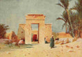 Lamplough Augustus Osborne 1877 1930 Egypt & how to see it 1907 Archway at Euergetes Karnak A4 Photo Print