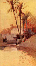 Lamplough Augustus Osborne 1877 1930 Egypt & how to see it 1907 Bahr el Yussuf Canal A4 Photo Print
