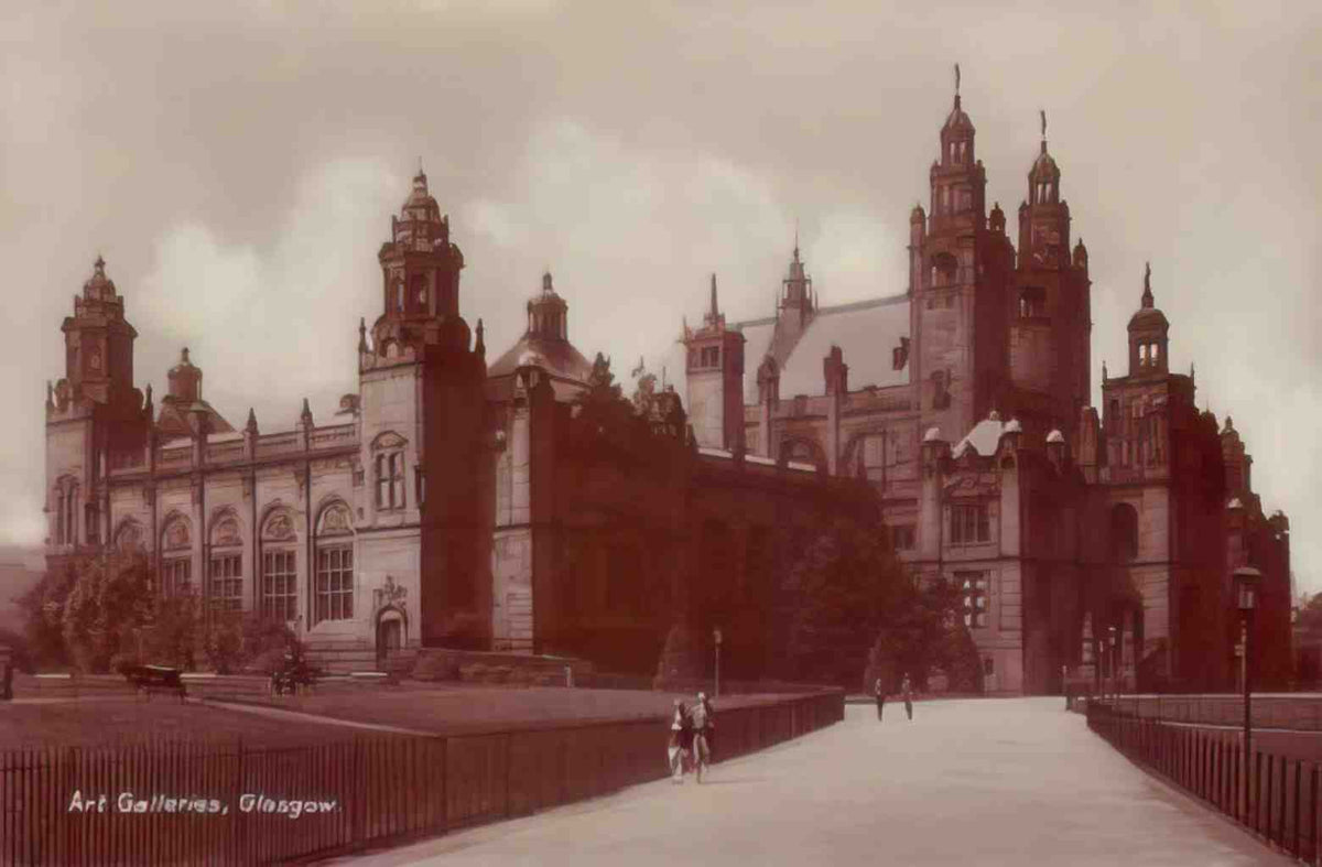 Lanarkshire Glasgow Art Galleries Vintage A4 Photo Print