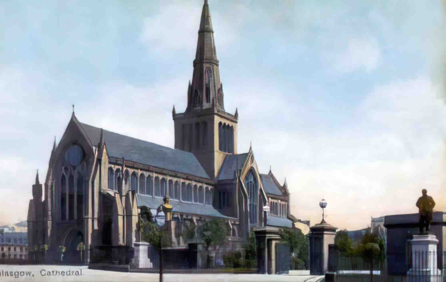 Lanarkshire Glasgow Cathedral 1900s Vintage A4 Photo Print