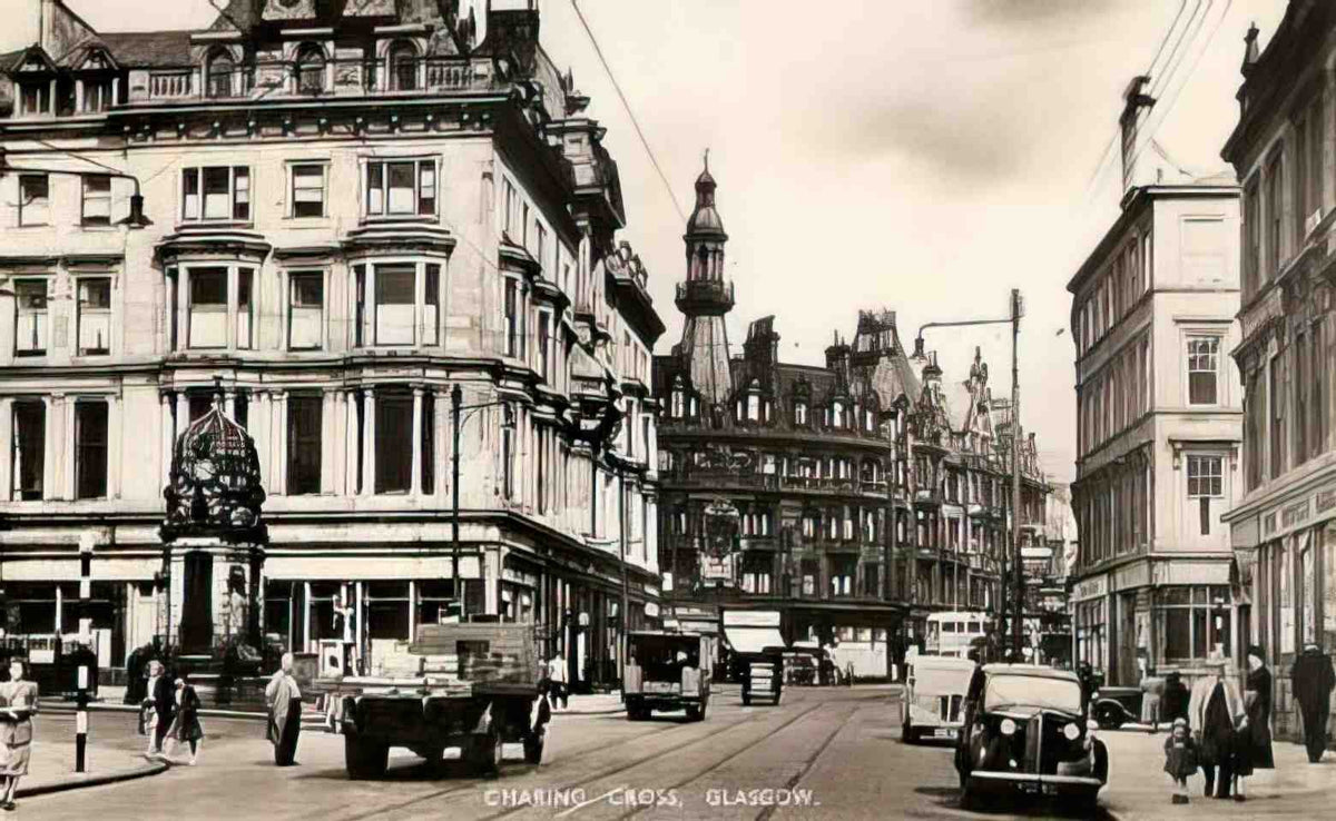 Lanarkshire Glasgow Charing Cross 1950s Vintage A4 Photo Print