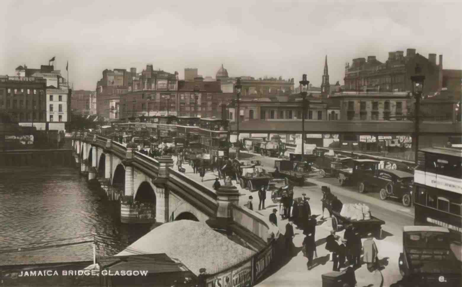 Lanarkshire Glasgow Jamaica Bridge Vintage A4 Photo Print