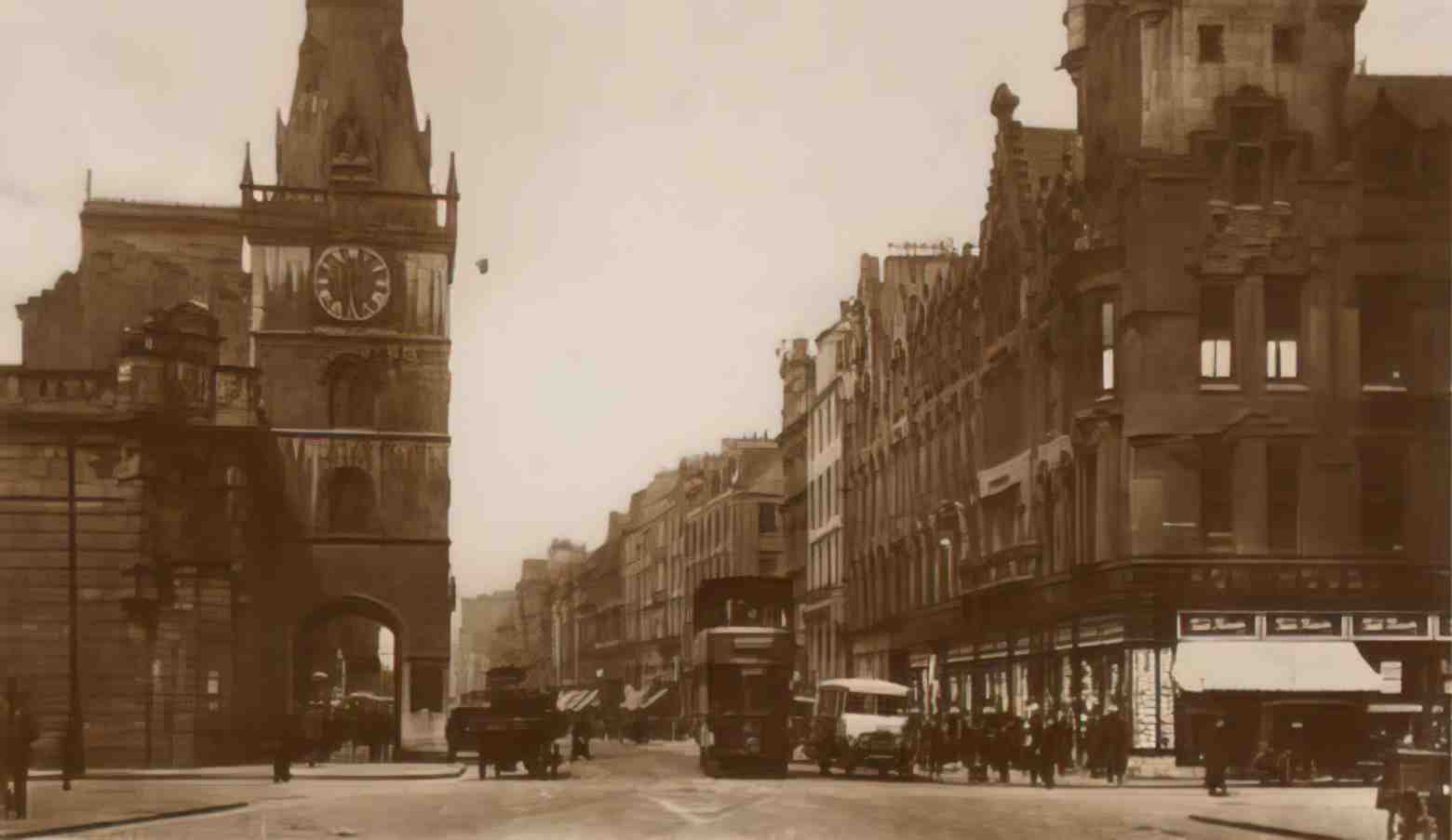 Lanarkshire Glasgow Trongate Vintage A4 Photo Print