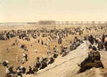 Lancashire Blackpool Beach Vintage A4 Photo Print