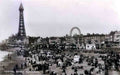 Lancashire Blackpool Central Beach Vintage A4 Photo Print