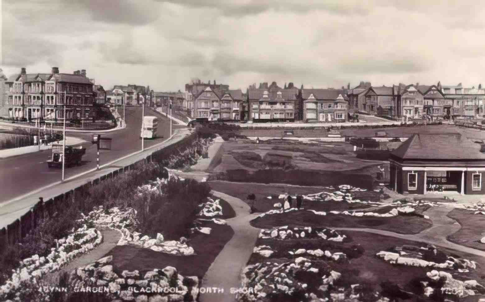 Lancashire Blackpool Gynn Gardens 1950s Vintage A4 Photo Print