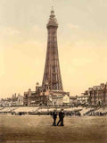 Lancashire Blackpool Tower II Vintage A4 Photo Print
