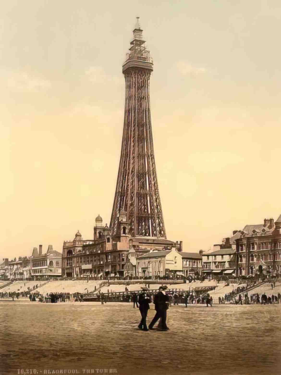 Lancashire Blackpool Tower II Vintage A4 Photo Print