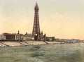 Lancashire Blackpool Tower Vintage A4 Photo Print