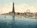 Lancashire Blackpool Tower from the Central Pier Vintage A4 Photo Print