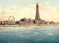Lancashire Blackpool from North Pier Vintage A4 Photo Print