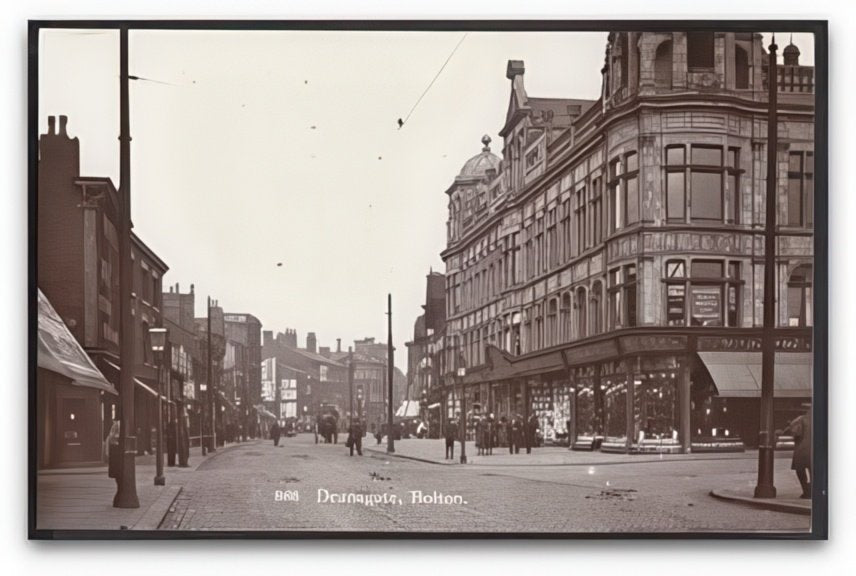 Lancashire Bolton Deansgate Jacksons Boots Shop Vintage A4 Photo Print