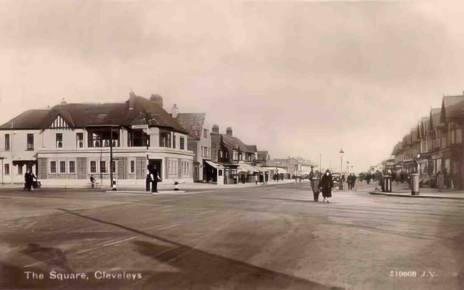 Lancashire Cleveleys The Square Vintage A4 Photo Print