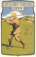 Lancashire Golf Railway Vintage Retro Advert Poster A4 Photo Print