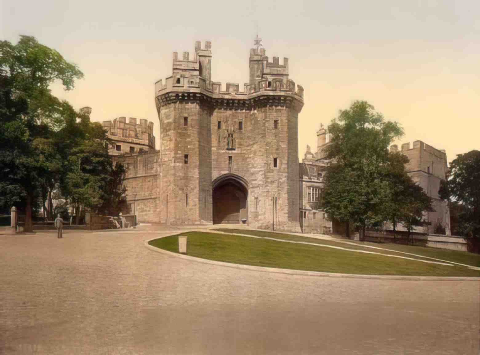 Lancashire Lancaster Castle Vintage A4 Photo Print