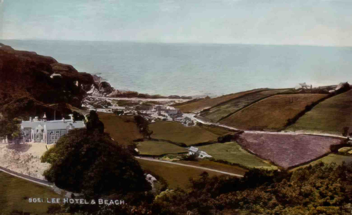 Lancashire Lee Hotel and Beach 1910s Vintage A4 Photo Print