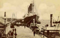 Lancashire Liverpool Liner at Landing Stage Vintage A4 Photo Print