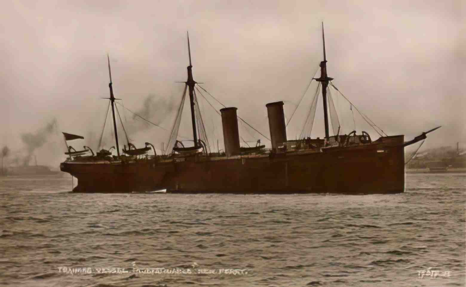 Lancashire Liverpool New Ferry Indefatigable Training Vessel Vintage A4 Photo Print