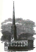 Lancashire Liverpool St Thomas Church c 1830 Vintage A4 Photo Print