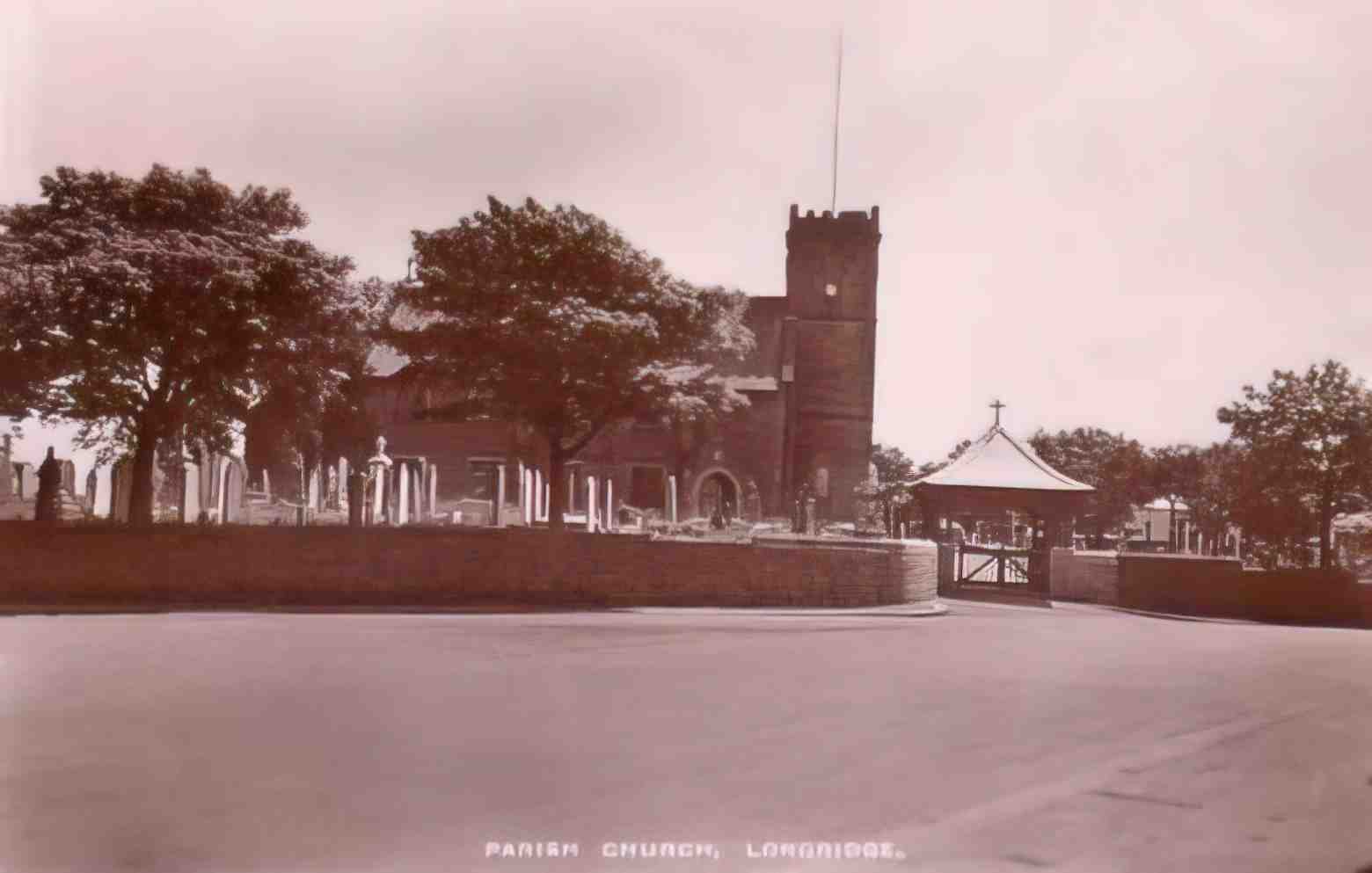Lancashire Longridge Parish Church 1950s Vintage A4 Photo Print