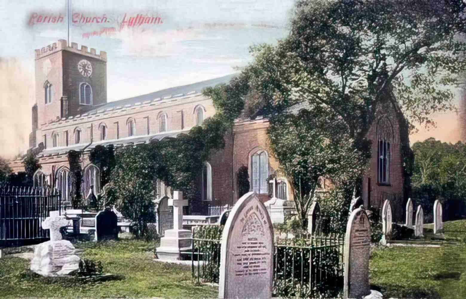 Lancashire Lytham St Annes Church 1907 Vintage A4 Photo Print