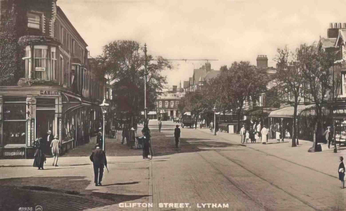 Lancashire LythamStAnnes Clifton Street Vintage A4 Photo Print