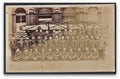 Lancashire Manchester Fire Brigade Firemen Pose In Front Of Engine Vintage A4 Photo Print