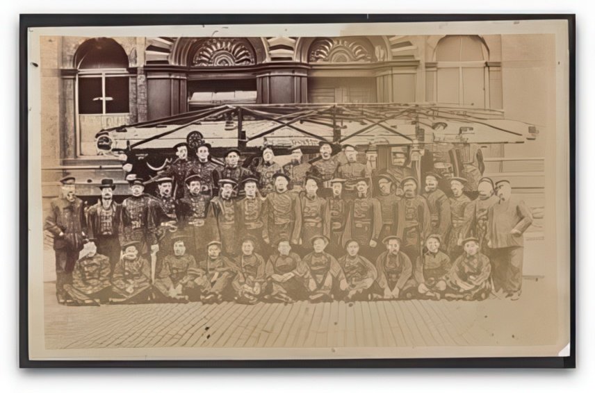 Lancashire Manchester Fire Brigade Firemen Pose In Front Of Engine Vintage A4 Photo Print