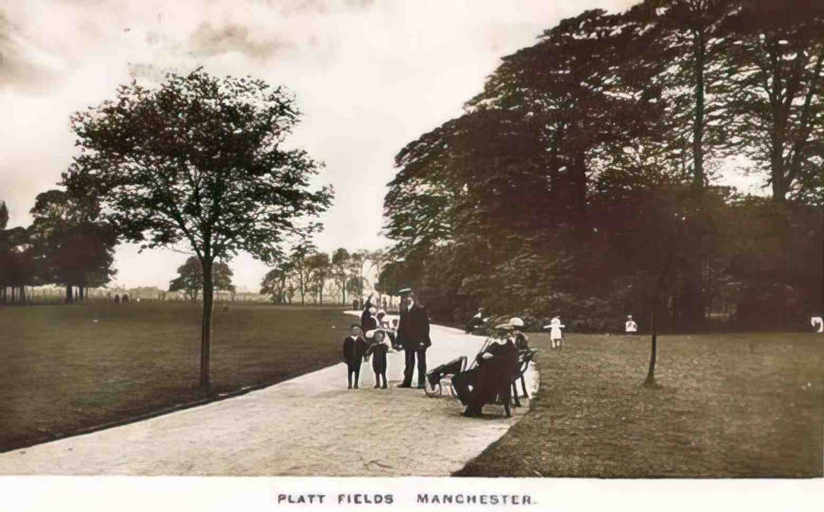 Lancashire Manchester Platt Fields 1910s Vintage A4 Photo Print