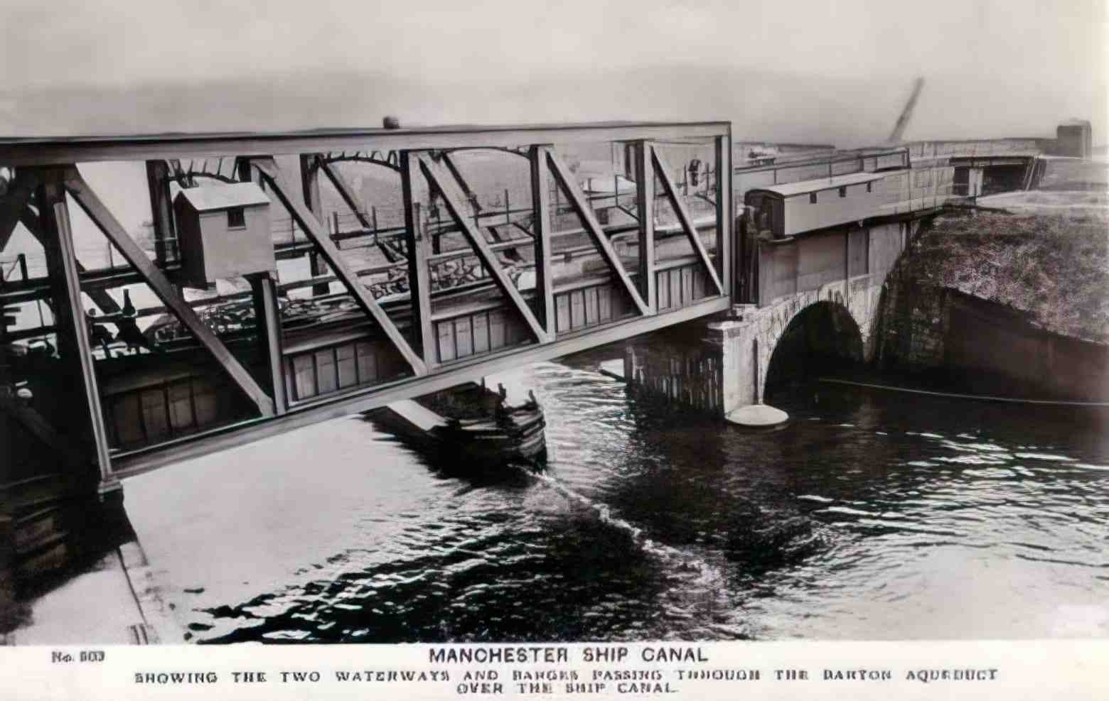 Lancashire Manchester Ship Canal Vintage A4 Photo Print