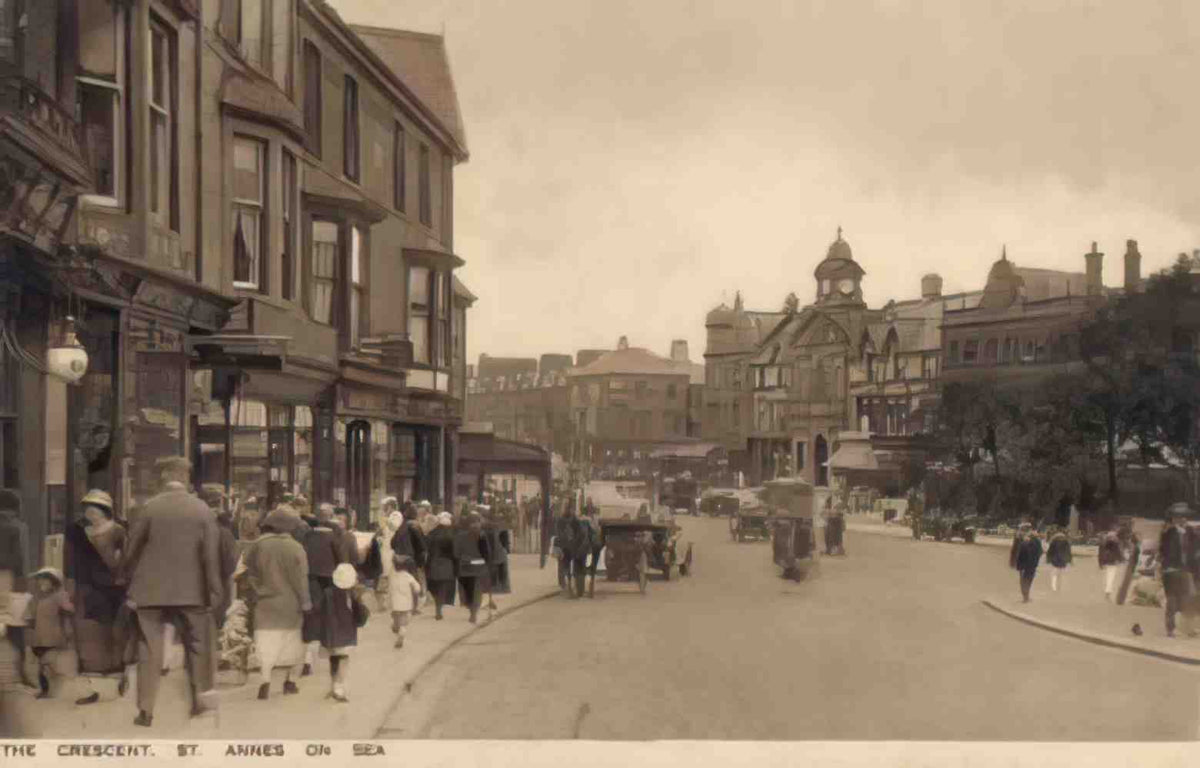 Lancashire St Annes on Sea The Crescent Vintage A4 Photo Print